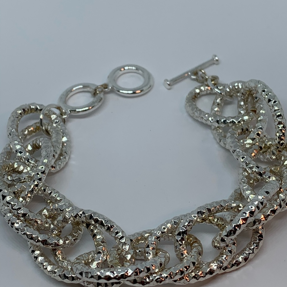 Silver chain bracelet cut Silver chain